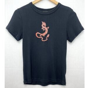 Harley Davidson Smoky Mountains Womens Tee Glitter Dragon Medium